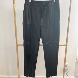 Nasty Gal Faux Leather Crop high waisted Pants
